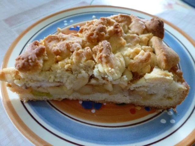 Apfel-Rhabarber-Streuselkuchen - Rezept