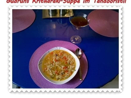 Rezept: Suppe: Kritharakisuppe im Tandoori-Stil Bild Nr. 7 Suppe: Kritharakisuppe im Tandoori-Stil - Rezept - Bild Nr. 7