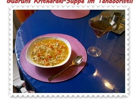 Rezept: Suppe: Kritharakisuppe im Tandoori-Stil Bild Nr. 8 Suppe: Kritharakisuppe im Tandoori-Stil - Rezept - Bild Nr. 8