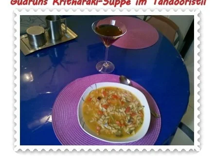 Rezept: Suppe: Kritharakisuppe im Tandoori-Stil Bild Nr. 9 Suppe: Kritharakisuppe im Tandoori-Stil - Rezept - Bild Nr. 9