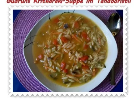 Rezept: Suppe: Kritharakisuppe im Tandoori-Stil Bild Nr. 10 Suppe: Kritharakisuppe im Tandoori-Stil - Rezept - Bild Nr. 10