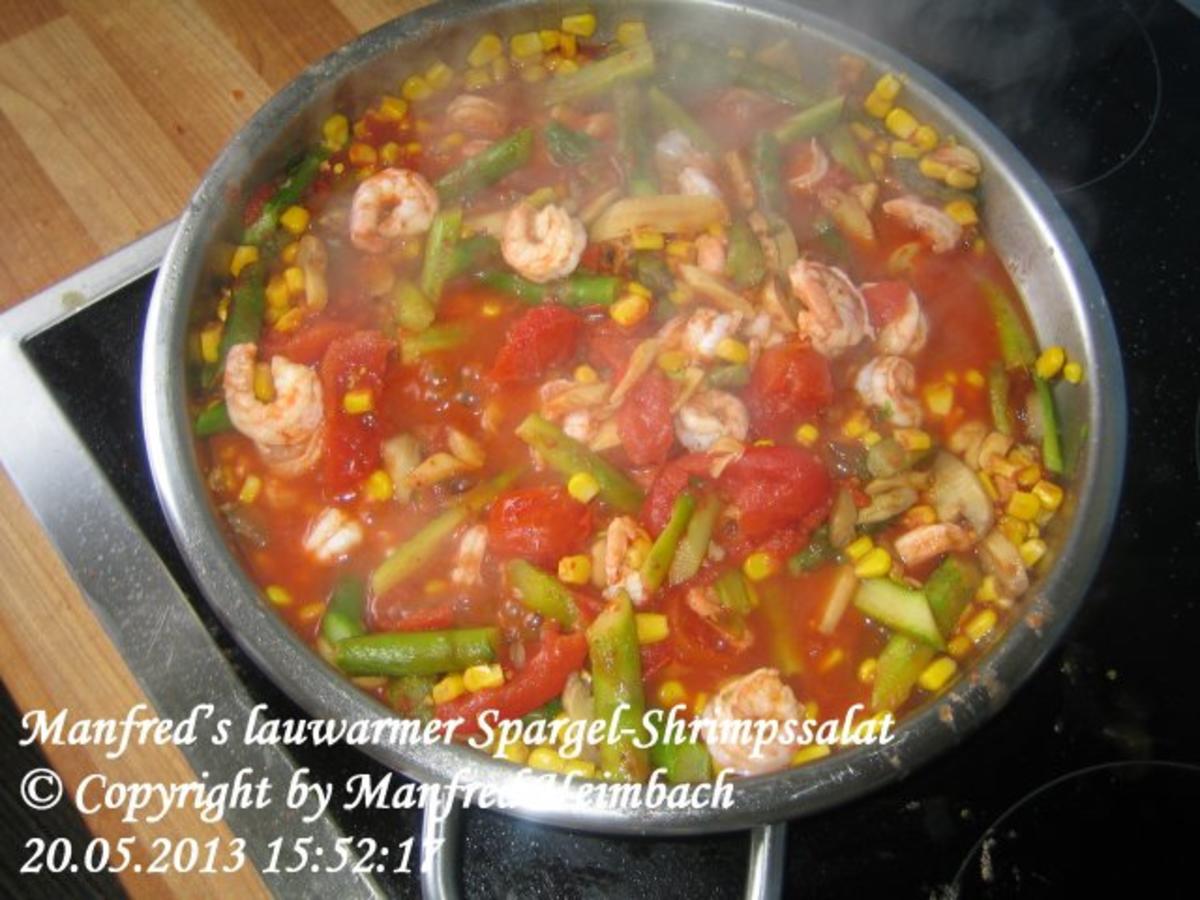 Spargel – Manfred’s lauwarmer Spargel-Shrimpssalat - Rezept - Bild Nr. 2