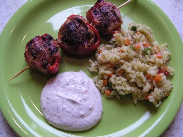 Rezept: Paprika-Grillspieße Paprika-Grillspieße - Rezept
