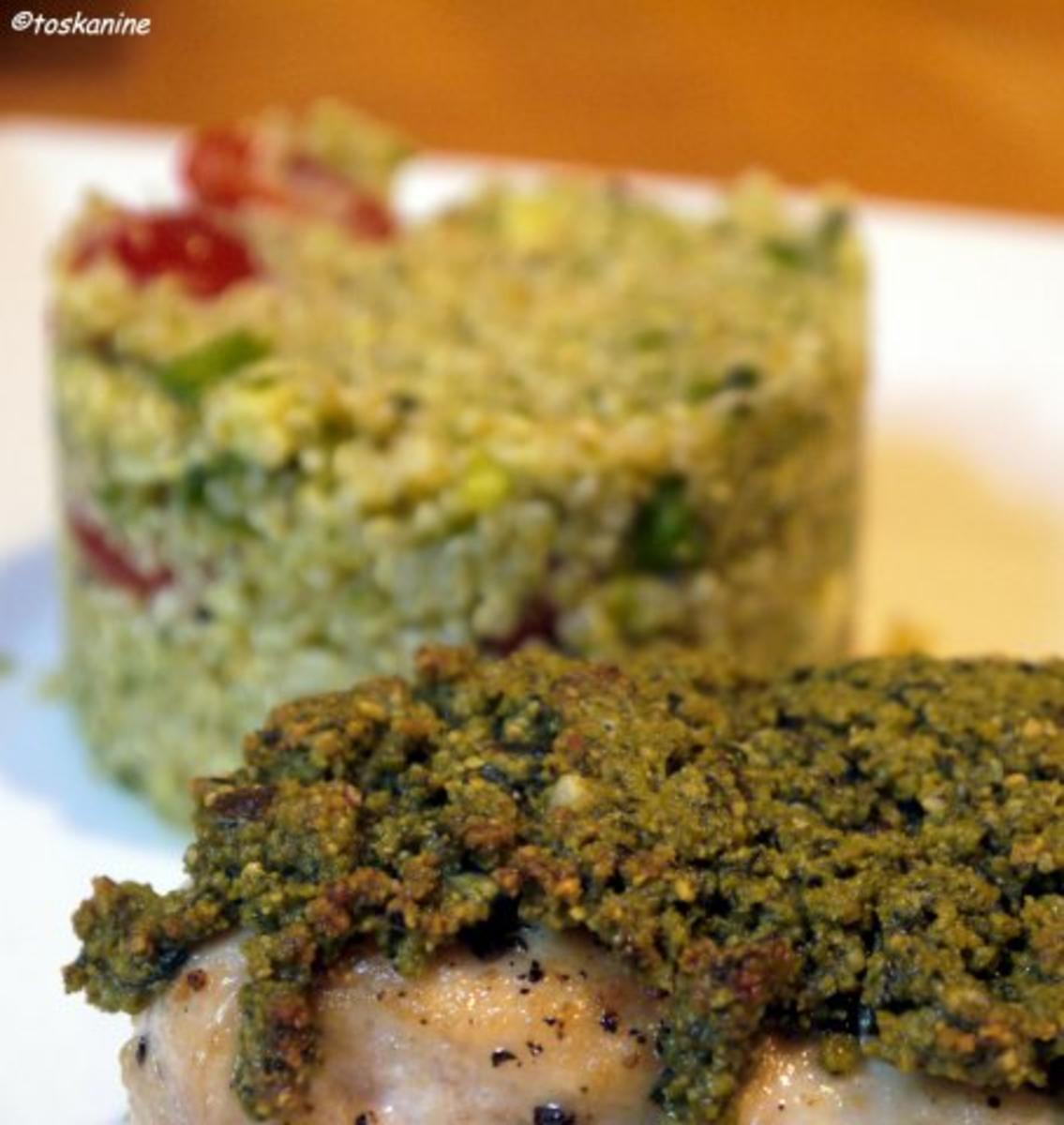 Hähnchenbrust unter Kürbiskernhaube mit Quinoa-Salat - Rezept - Bild Nr. 15
