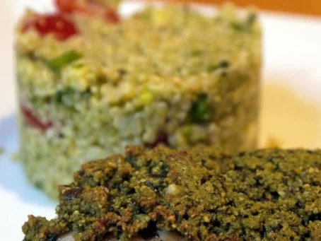 Hähnchenbrust unter Kürbiskernhaube mit Quinoa-Salat - Rezept - Bild Nr. 15