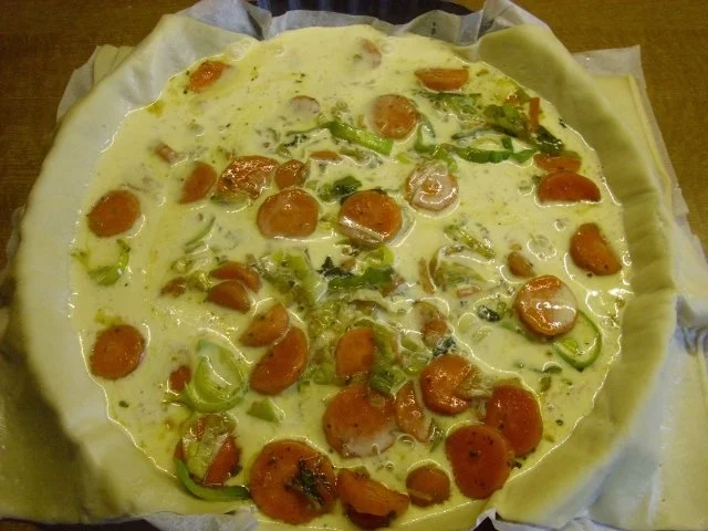 Möhren-Lauch-Tarte - Rezept - Bild Nr. 5