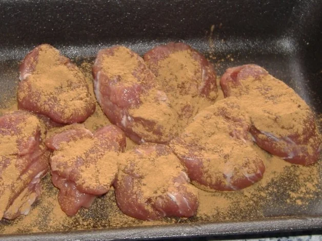 Schweinefilet mit Zimtsauce und Auberginen-Kartoffel-Gemüse - Rezept - Bild Nr. 3