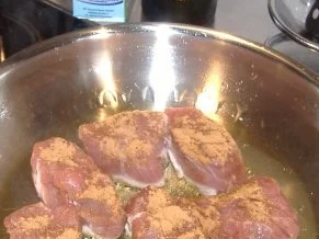 Schweinefilet mit Zimtsauce und Auberginen-Kartoffel-Gemüse - Rezept - Bild Nr. 4