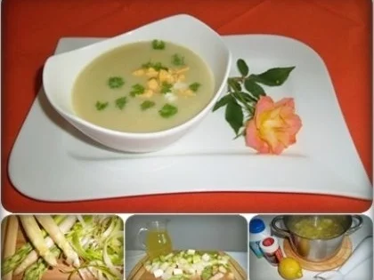 Spargelcremesuppe mit Eierstückchen - Rezept - Bild Nr. 16