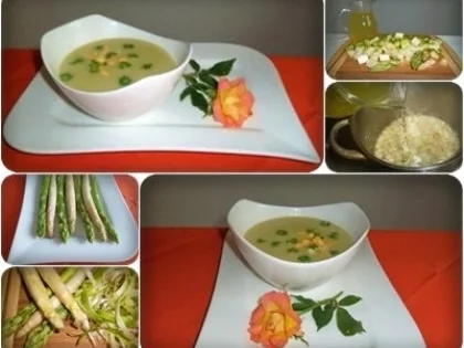 Spargelcremesuppe mit Eierstückchen - Rezept - Bild Nr. 3