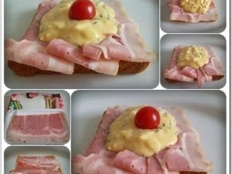 Bruschetta mit Jausenspeck, Bozner Sauce und Tomate. - Rezept - Bild Nr. 10