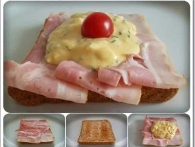 Bruschetta mit Jausenspeck, Bozner Sauce und Tomate. - Rezept - Bild Nr. 2