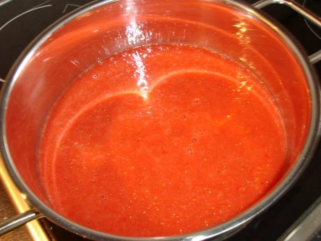 Erdbeer - Rhabarber - Marmelade - Rezept - Bild Nr. 3