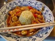 Rezept: Hähnchenbrustfilet mit Gemüse süß-sauer Hähnchenbrustfilet mit Gemüse süß-sauer - Rezept