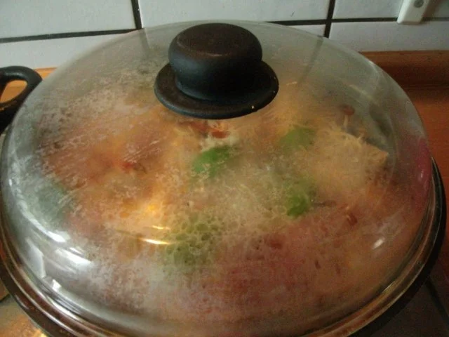 Cabanossipfanne mit Gemüse ,Tomaten und Nudeln - Rezept - Bild Nr. 15