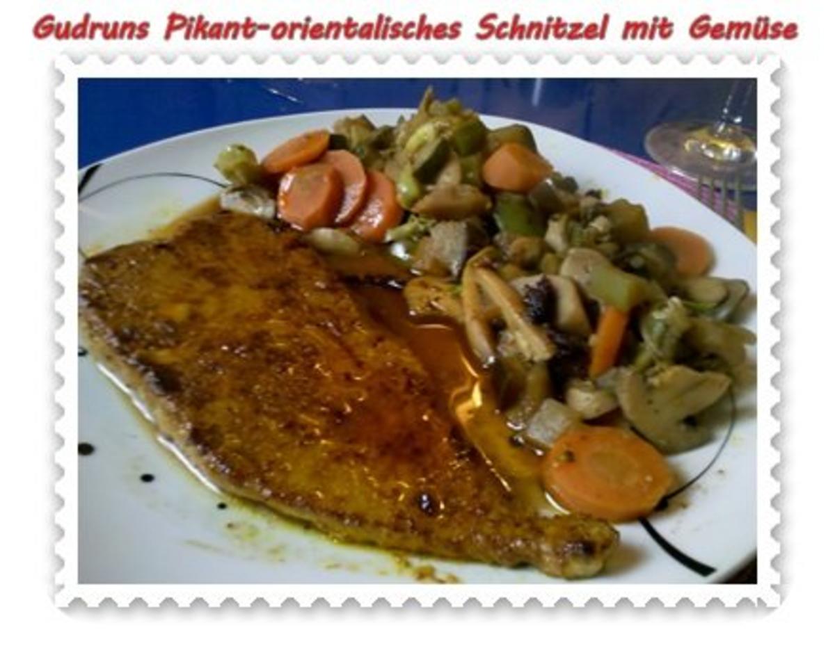 Fleisch: Schnitzel orientalisch mit Gemüse - Rezept