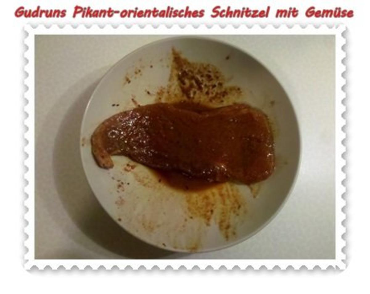 Fleisch: Schnitzel orientalisch mit Gemüse - Rezept - Bild Nr. 3