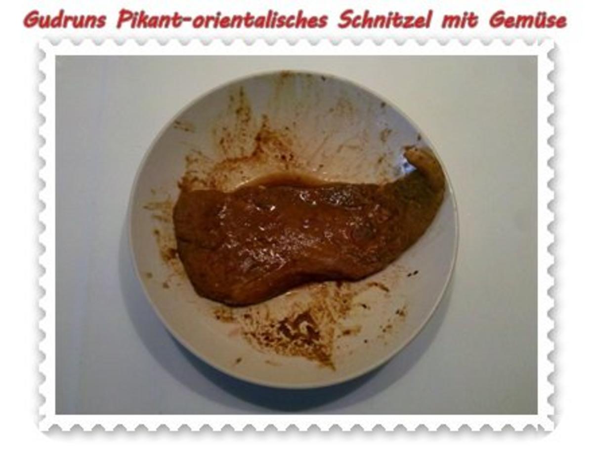 Fleisch: Schnitzel orientalisch mit Gemüse - Rezept - Bild Nr. 4
