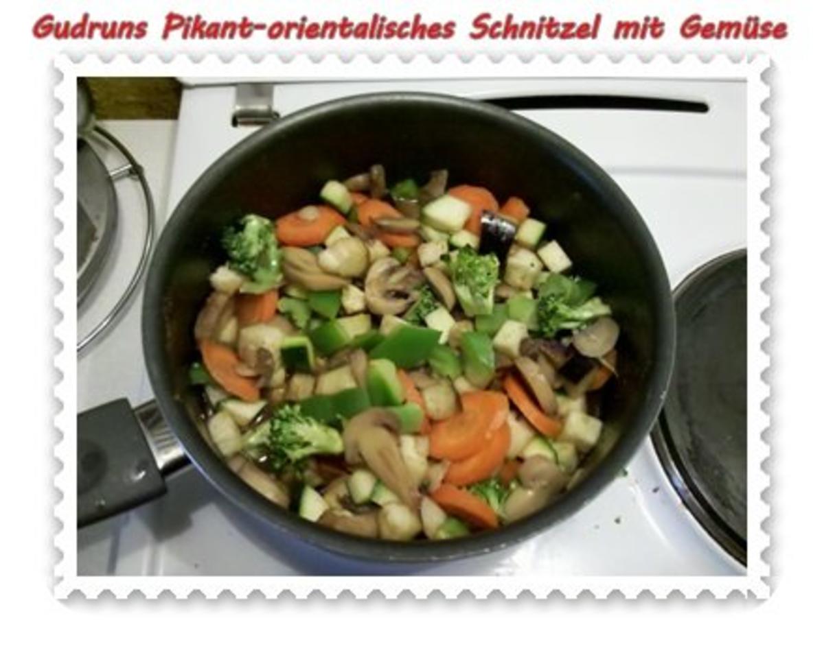 Fleisch: Schnitzel orientalisch mit Gemüse - Rezept - Bild Nr. 7