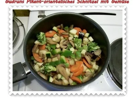 Rezept: Fleisch: Schnitzel orientalisch mit Gemüse Bild Nr. 7 Fleisch: Schnitzel orientalisch mit Gemüse - Rezept - Bild Nr. 7