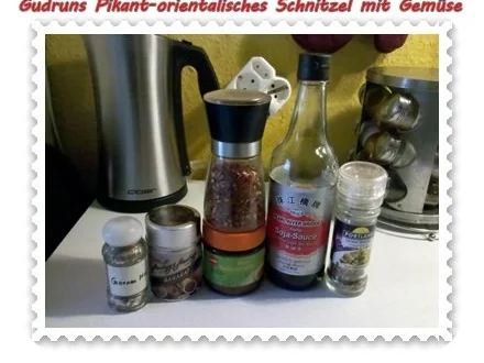 Rezept: Fleisch: Schnitzel orientalisch mit Gemüse Bild Nr. 8 Fleisch: Schnitzel orientalisch mit Gemüse - Rezept - Bild Nr. 8