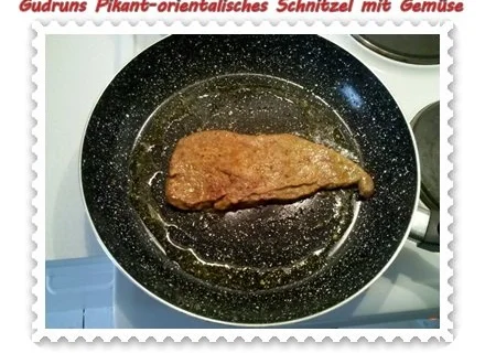 Rezept: Fleisch: Schnitzel orientalisch mit Gemüse Bild Nr. 10 Fleisch: Schnitzel orientalisch mit Gemüse - Rezept - Bild Nr. 10