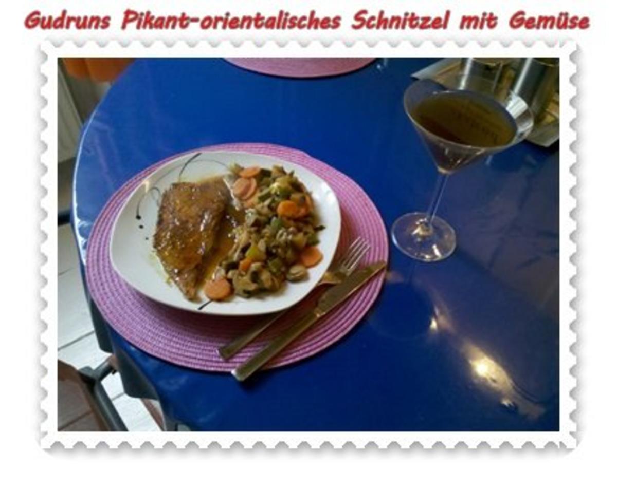 Fleisch: Schnitzel orientalisch mit Gemüse - Rezept - Bild Nr. 12