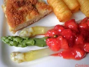 Spargel mit Erdbeer - Chutney - Rezept