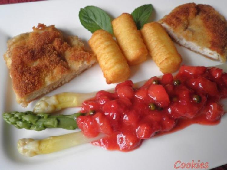 Spargel mit Erdbeer Chutney - schnell &amp; einfach - von Cookies