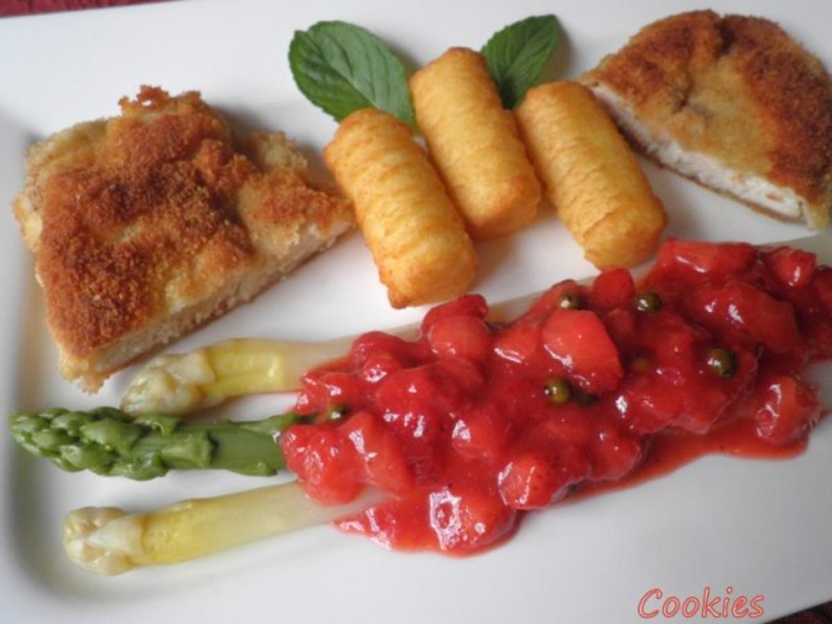 Spargel mit Erdbeer Chutney - schnell &amp; einfach - von Cookies