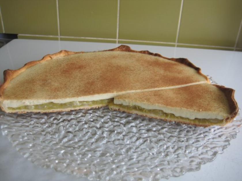 Rhabarber Vanille Tarte - Rezept mit Bild - kochbar.de