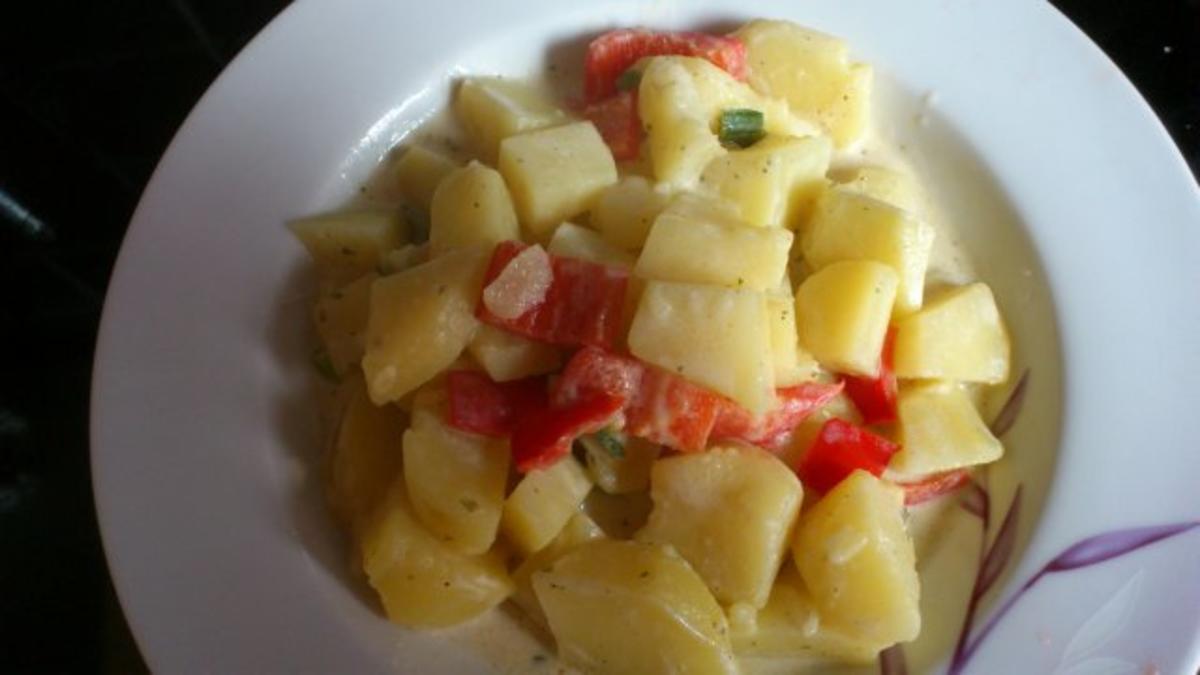 Sahnekartoffeln mit Paprika - Rezept