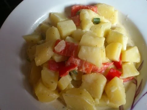 Sahnekartoffeln mit Paprika - Rezept