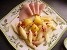 Rezept: Frischer Spargel mit Kartoffeln und gekochtem Schinken Frischer Spargel mit Kartoffeln und gekochtem Schinken - Rezept