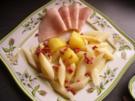 Frischer Spargel mit Kartoffeln und gekochtem Schinken - Rezept