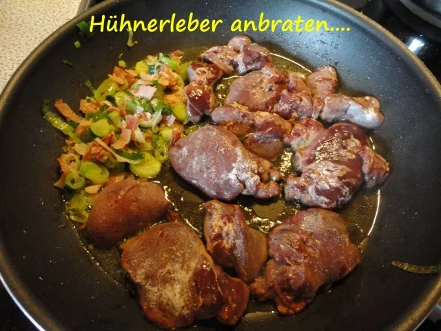 fruchtige Hühner Leber & Press Kartoffeln - Rezept - Bild Nr. 7
