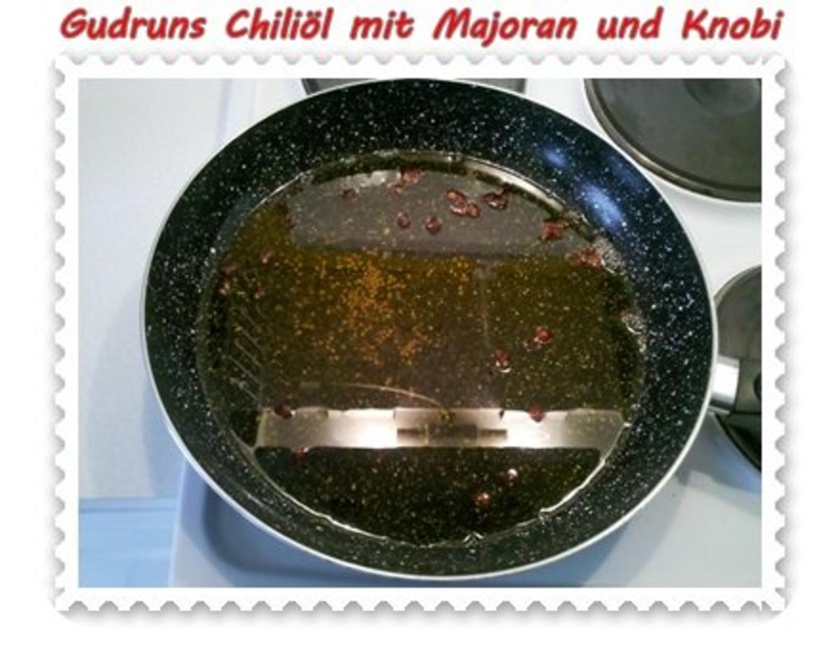 Öl: Chiliöl mit Majoran und Knobi - Rezept - Bild Nr. 6