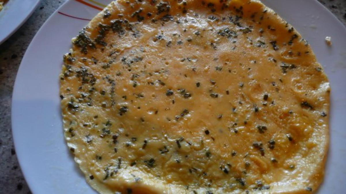 Spargelomelett mit Käse und Schinken - Rezept - Bild Nr. 6
