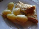 Spargelomelett mit Käse und Schinken - Rezept