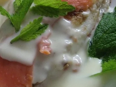 Mit Lachs gefüllte Scholle - Rezept