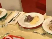 Filetgulasch Stroganow mit gerührten Blinis à la de Santis - Rezept