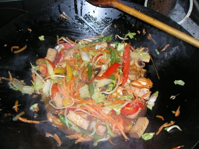 Wokgemüse mit Räuchtofu und Chinese Noodels - Rezept - Bild Nr. 4