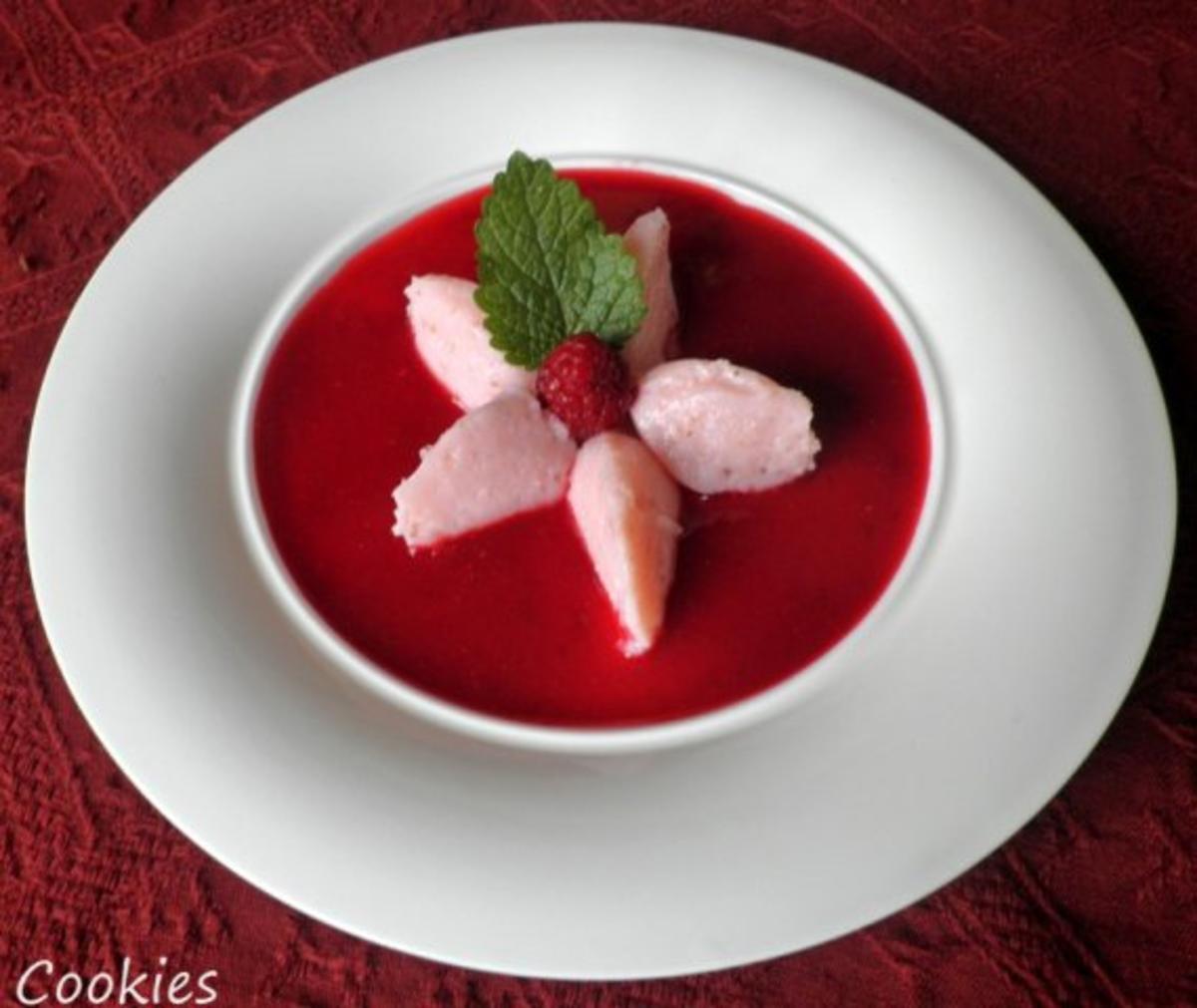 Erdbeer - Buttermilch - Dessert auf Himbeer - Spiegel ... - Rezept - Bild Nr. 6
