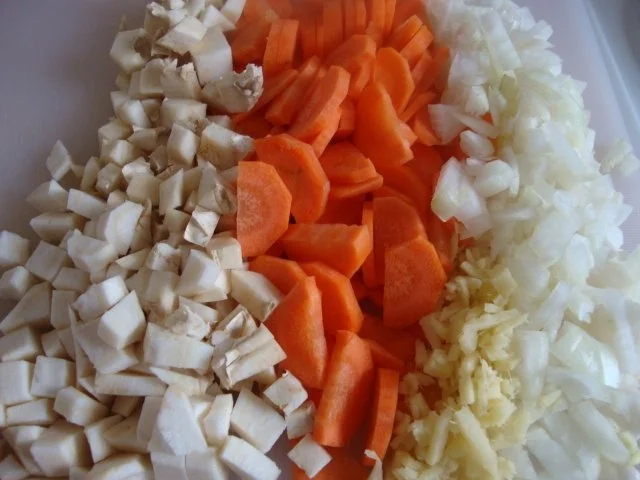 Rezept: Süßkartoffelsüppchen mit "Tomaten Topping" Bild Nr. 5 Süßkartoffelsüppchen mit "Tomaten Topping" - Rezept - Bild Nr. 5