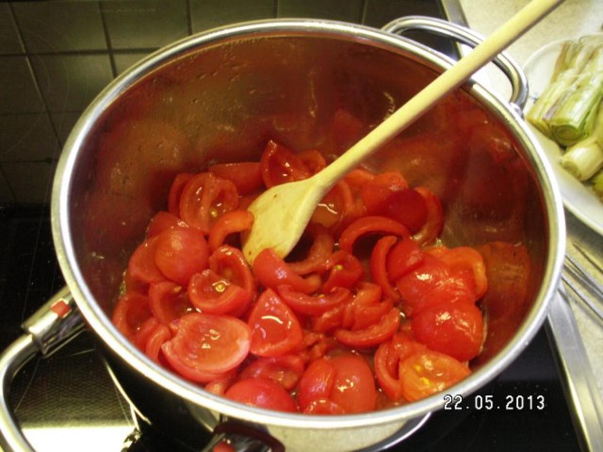 Lauch mit Tomatensauce - Rezept - Bild Nr. 5