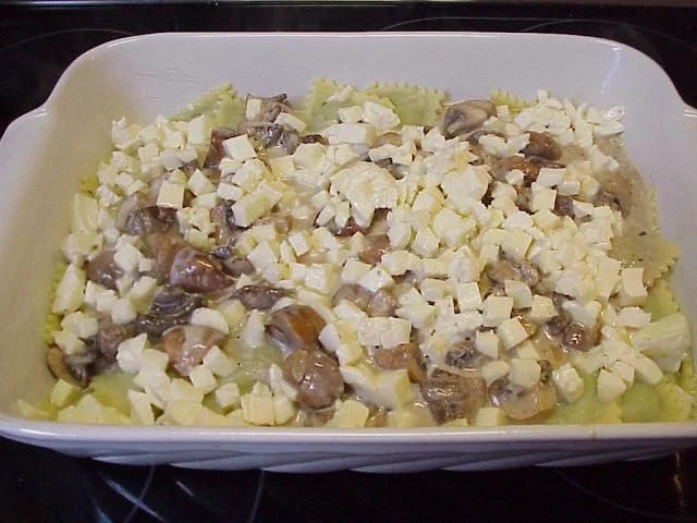 Rezept: Gratiniert Pasta in Pilzsahne Gratiniert Pasta in Pilzsahne - Rezept