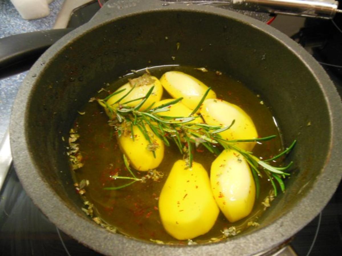 Kochen:Zanderklösschen mit Grüner Soße und Safrankartoffeln - Rezept - Bild Nr. 3