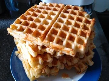 Waffeln herzhaft mit Käse lecker - Rezept - Bild Nr. 4