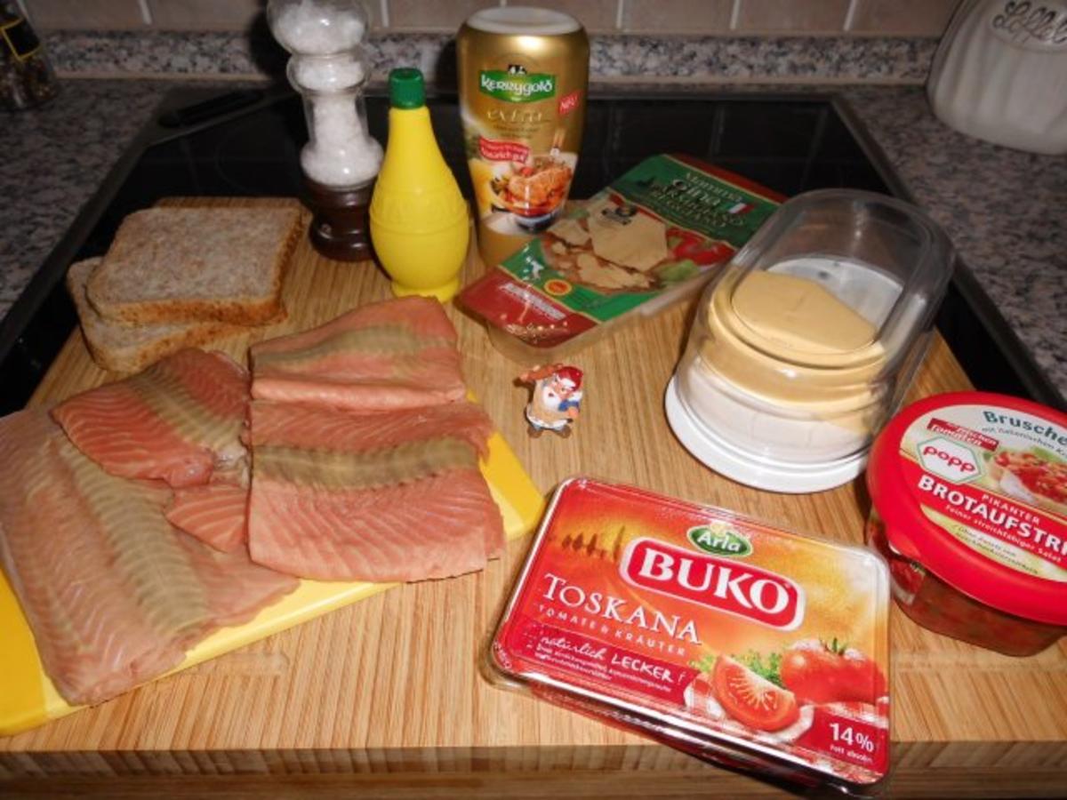 Lachsfilet unter einer Bruschetta-Haube>> - Rezept - Bild Nr. 2