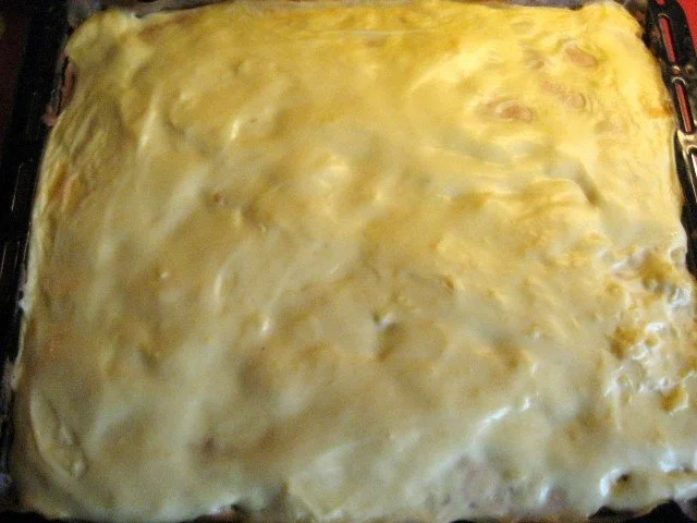 Rezept: Rhabarberkuchen mit Vanille - Schmand - Guss Rhabarberkuchen mit Vanille - Schmand - Guss - Rezept